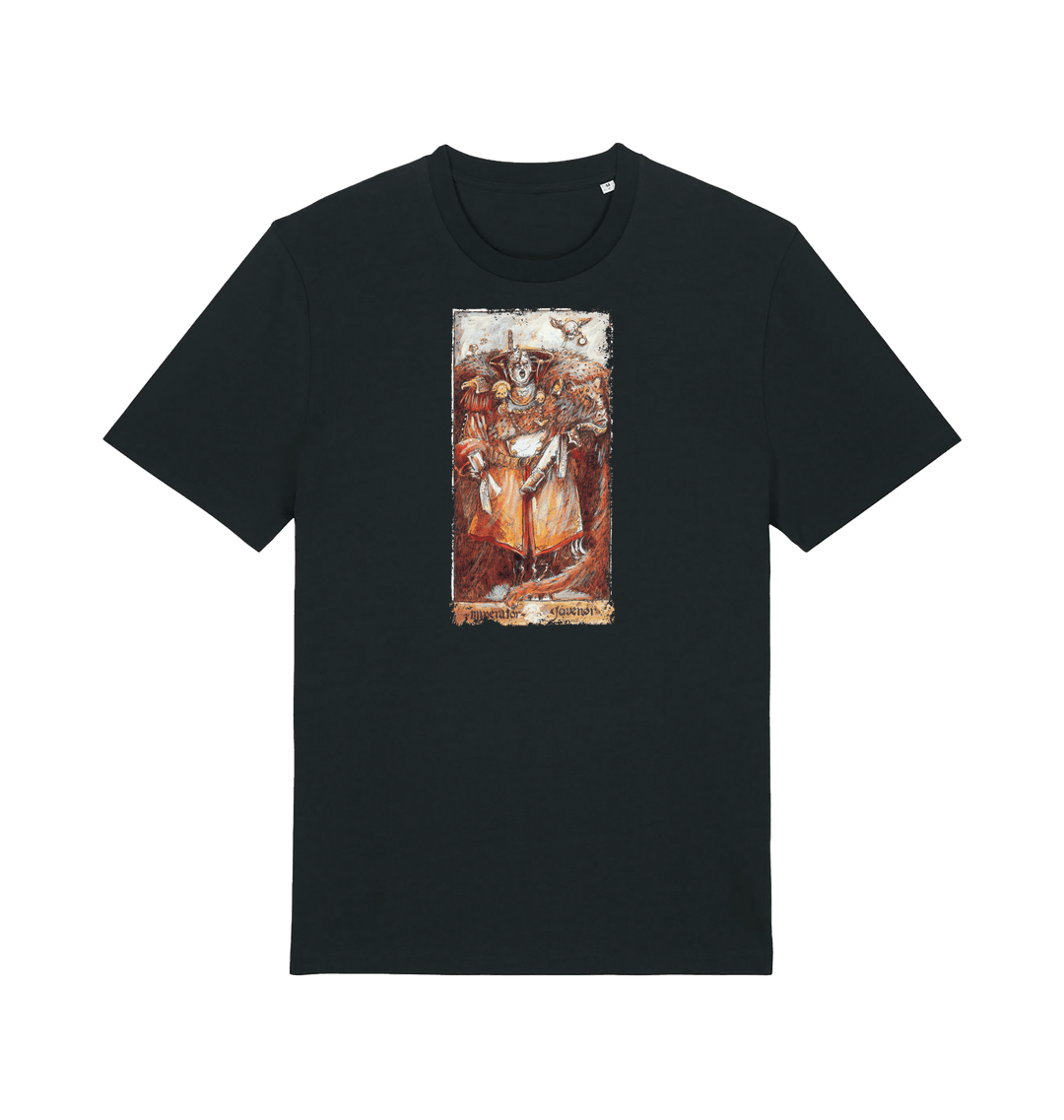 Black Printed T-shirt Front